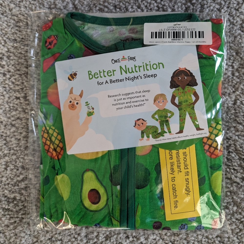 Little Sleepies 12-18 months once upon a farm